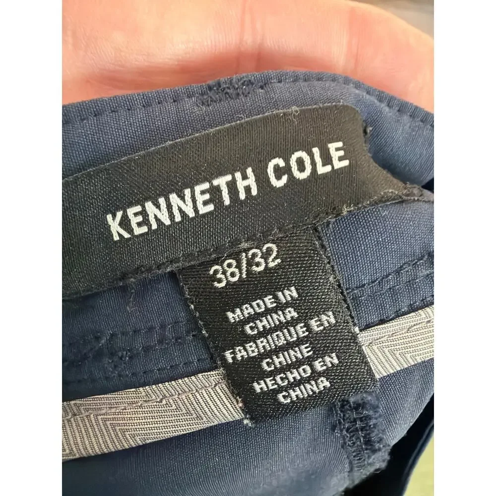 Kenneth Cole men’s size 38x32 navy blue nylon blend pants